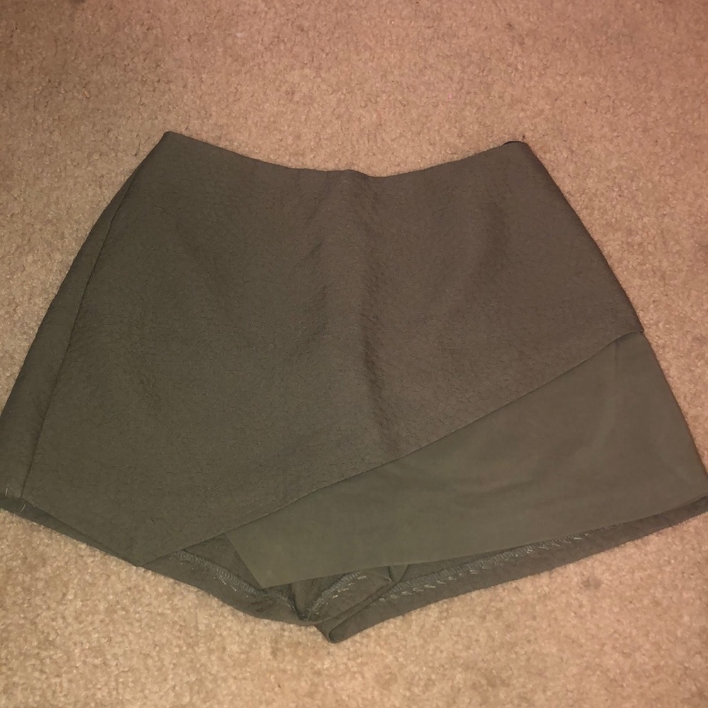 Topshop Green Skort